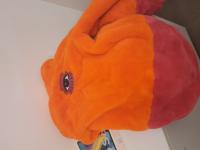 CS1234/2025 orange fur coat  for kids Brand Kenzo